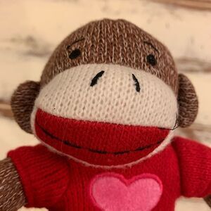 Sock monkey 10” 